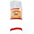 Duray 167C Wool Socks Grey Red-3 in a Pack-Xlarge