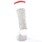 Duray 167C Wool Socks Grey Red-3 in a Pack-Xlarge