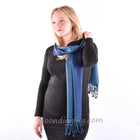 Dots of Blue - Luxurious Modal and Cashmere Woven Scarf