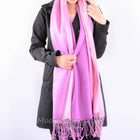Stylish 100% Fine Wool Woven Scarf Selection Mauve Madness
