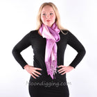 Stylish 100% Fine Wool Woven Scarf Selection Mauve Madness