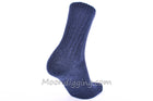 Duray Unisex Universal Comfort Navy Blue Lambswool Socks- Medium