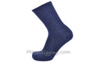 Duray Unisex Universal Comfort Navy Blue Lambswool Socks- Large