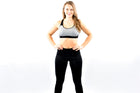 ActiveWear Black Bottoms No Mesh/Grey Top With Pad - Style 8601032