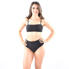 Black Rib Bikini/Full Bottom - Style 8601003