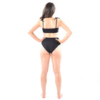 Black Rib Bikini/Full Bottom - Style 8601003