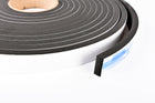 Sponge Neoprene Stripping W/Adhesive 1in Wide X 3/8in Thick X 25ft Long