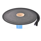 Sponge Neoprene Stripping, W/Adhesive, 1-1/2in Wide X 1/2in Thick X 25ft Long