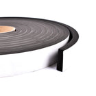 Sponge Neoprene Stripping, W/Adhesive, 1-1/2in Wide X 1/2in Thick X 25ft Long