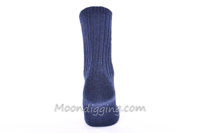 Duray Unisex Universal Comfort Navy Blue Lambswool Socks- Large