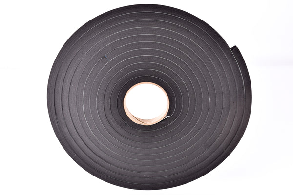 Sponge Neoprene Stripping W/Adhesive 3/4in Wide X 1/2in Thick X 25ft Long