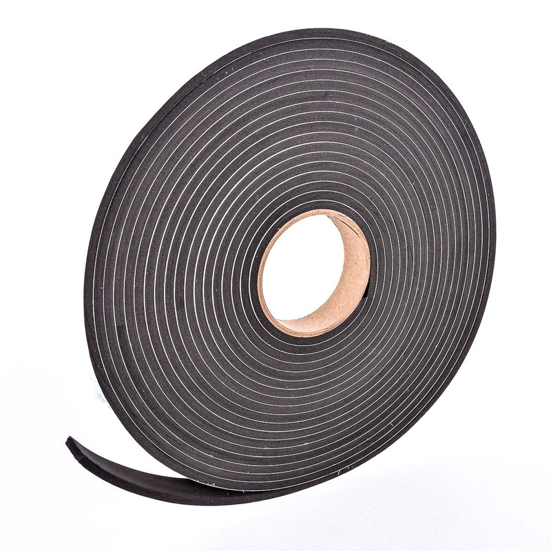 Sponge Neoprene Stripping W/Adhesive 1in Wide X 1/4in Thick X 37.5ft Long