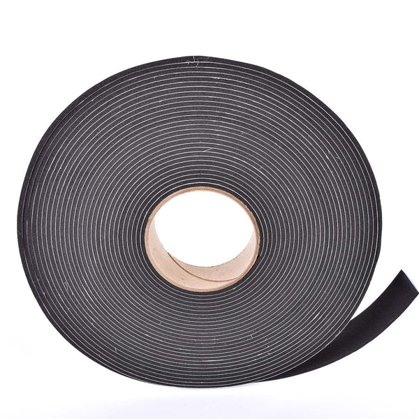 Sponge Neoprene Stripping W/Adhesive 1-1/2in Wide X 1/8in Thick X 50ft Long 