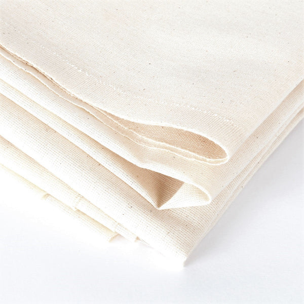 100% Organic Cotton Muslin Fabric - Natural - By The Yard